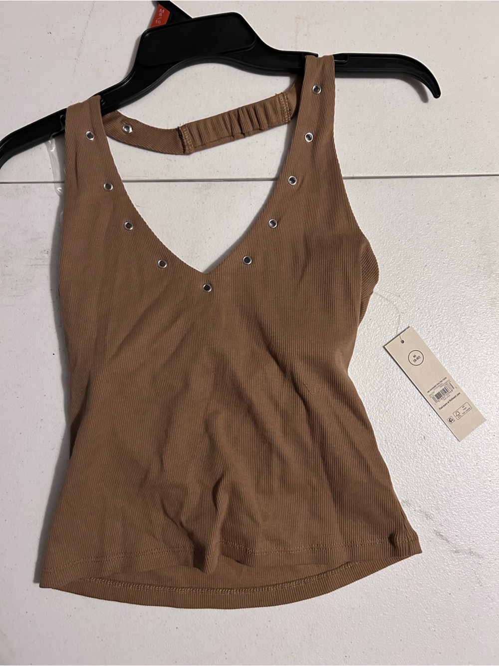 Women’s Ribbed Brown Top